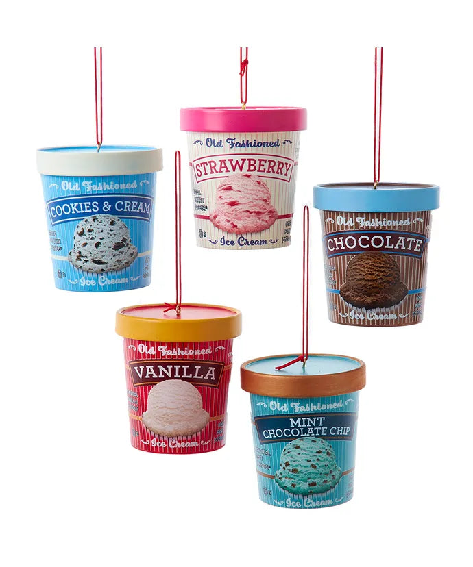 Kurt Adler Ice Cream Pint Ornament