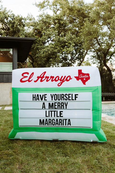 El Arroyo - Inflatable Marquee Sign Holiday Decoration