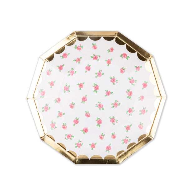 Lola Dutch Tea Rose Dessert Plates