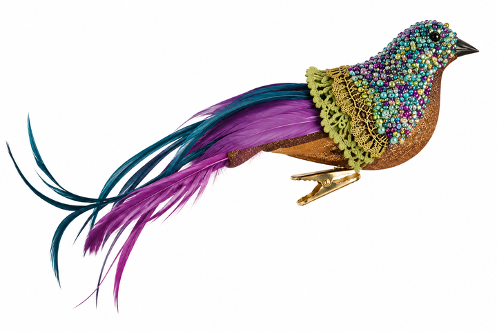 Rainbow Bird Ornament