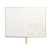 Hard Cover Suede Cloth Journal - Lilac