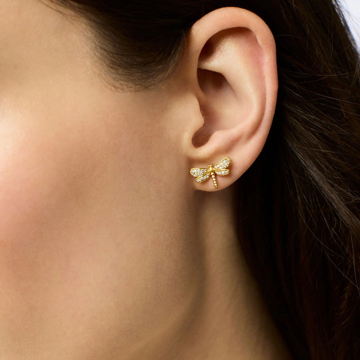 Julie Vos Dragonfly Pavé Stud