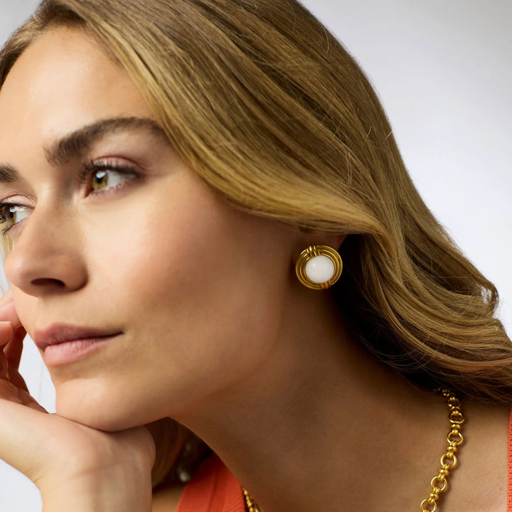 Julie Vos Portofino Statement Stone Stud