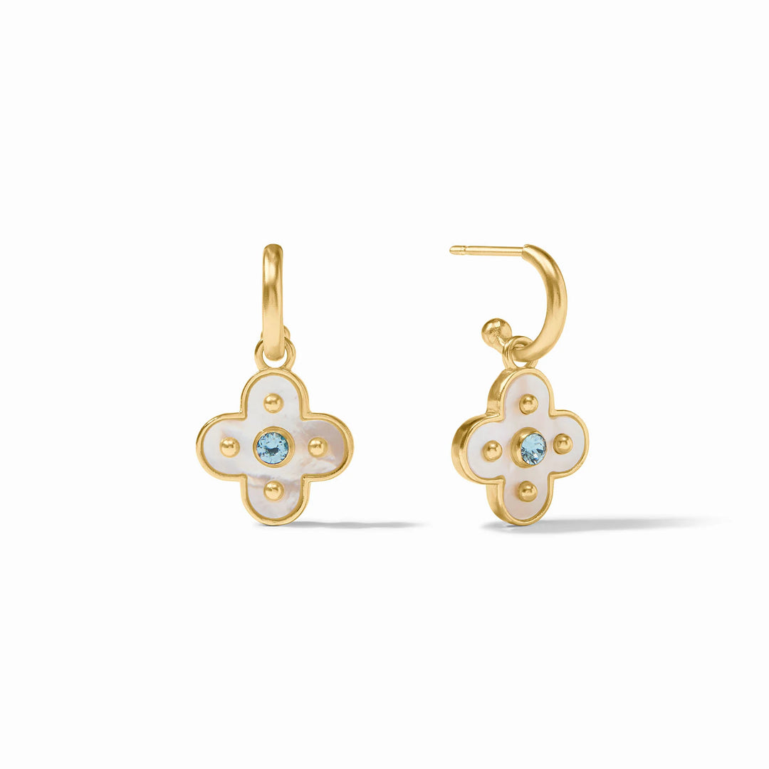 Julie Vos Colette Hoop & Charm Earring