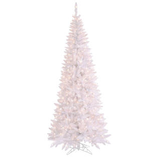 Vickerman - White Slim 6.5' Christmas Tree