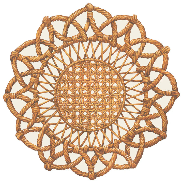 Hester & Cook Die-Cut Rattan Weave Placemats
