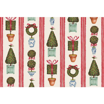 Hester & Cook Holiday Topiary Placemat