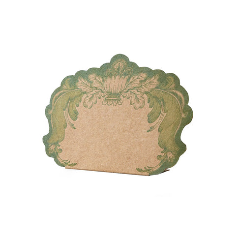 Hester & Cook - Moss Fable Toile Place Card