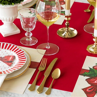 Hester & Cook Red Flocked Runner