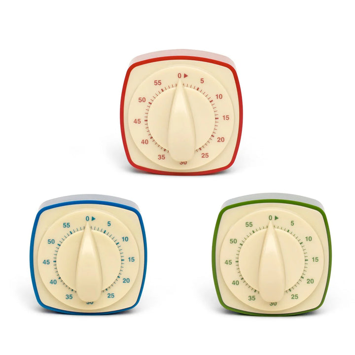 Kikkerland Retro Kitchen Timer (Styles May Vary)