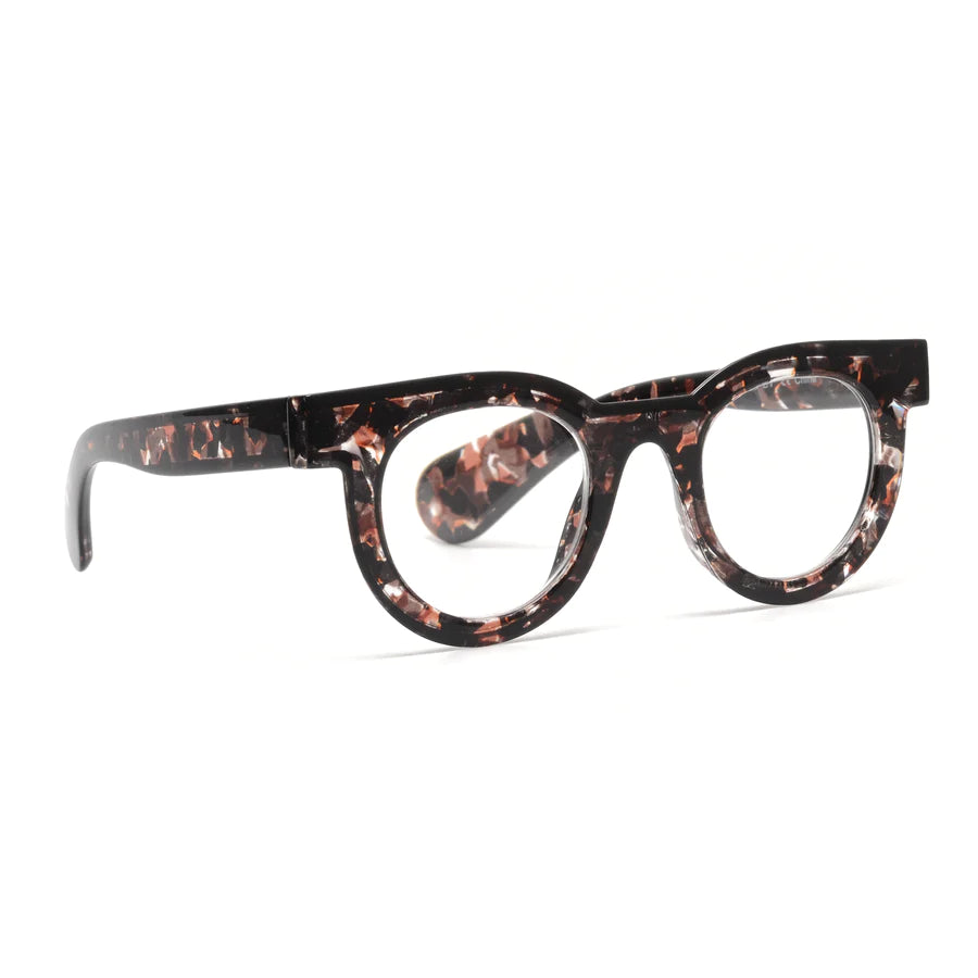Ryan Simkhai Eyeshop Kai Readers Crackled Brown
