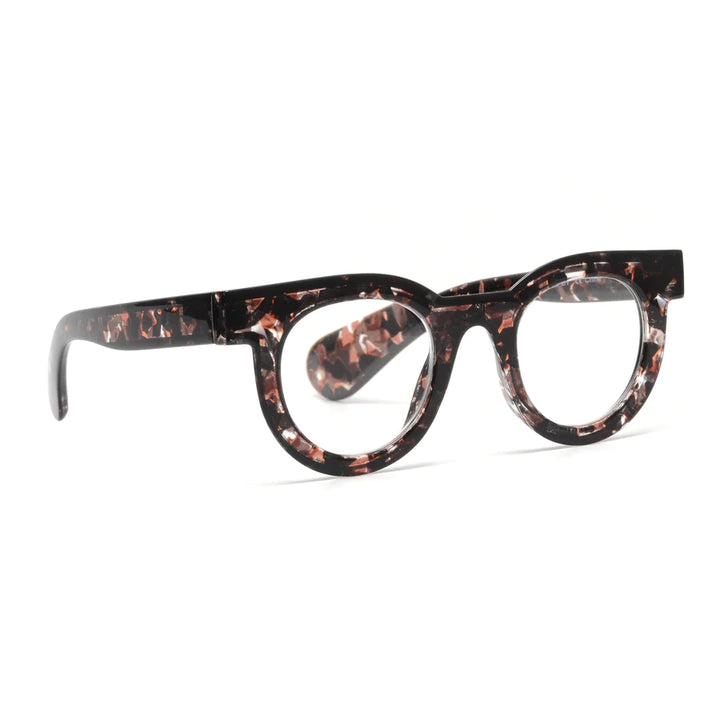 Ryan Simkhai Eyeshop Kai Readers Crackled Brown
