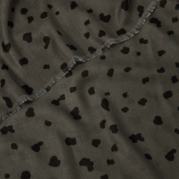 Katie Loxton -  Polka Dot Printed Scarf - Charcoal and Black
