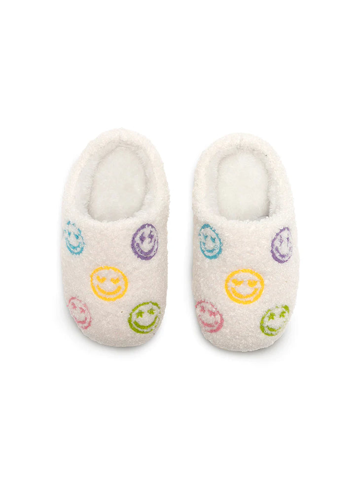Living Royal Kid's Cozy Slippers Happy All Over