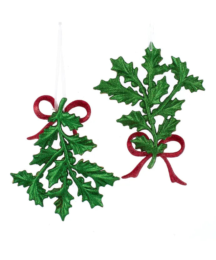 Kurt Adler Holly Leaf Ornament