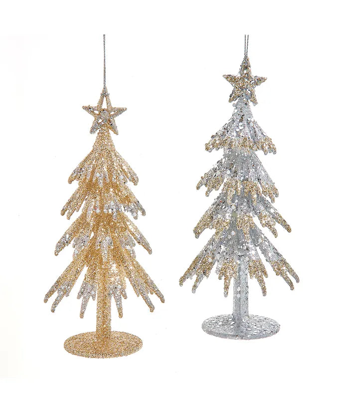 Kurt Adler Platinum Christmas Tree Ornament