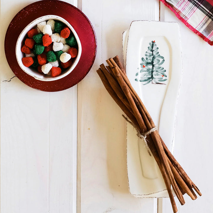 Vietri Lastra White Spoon Rest