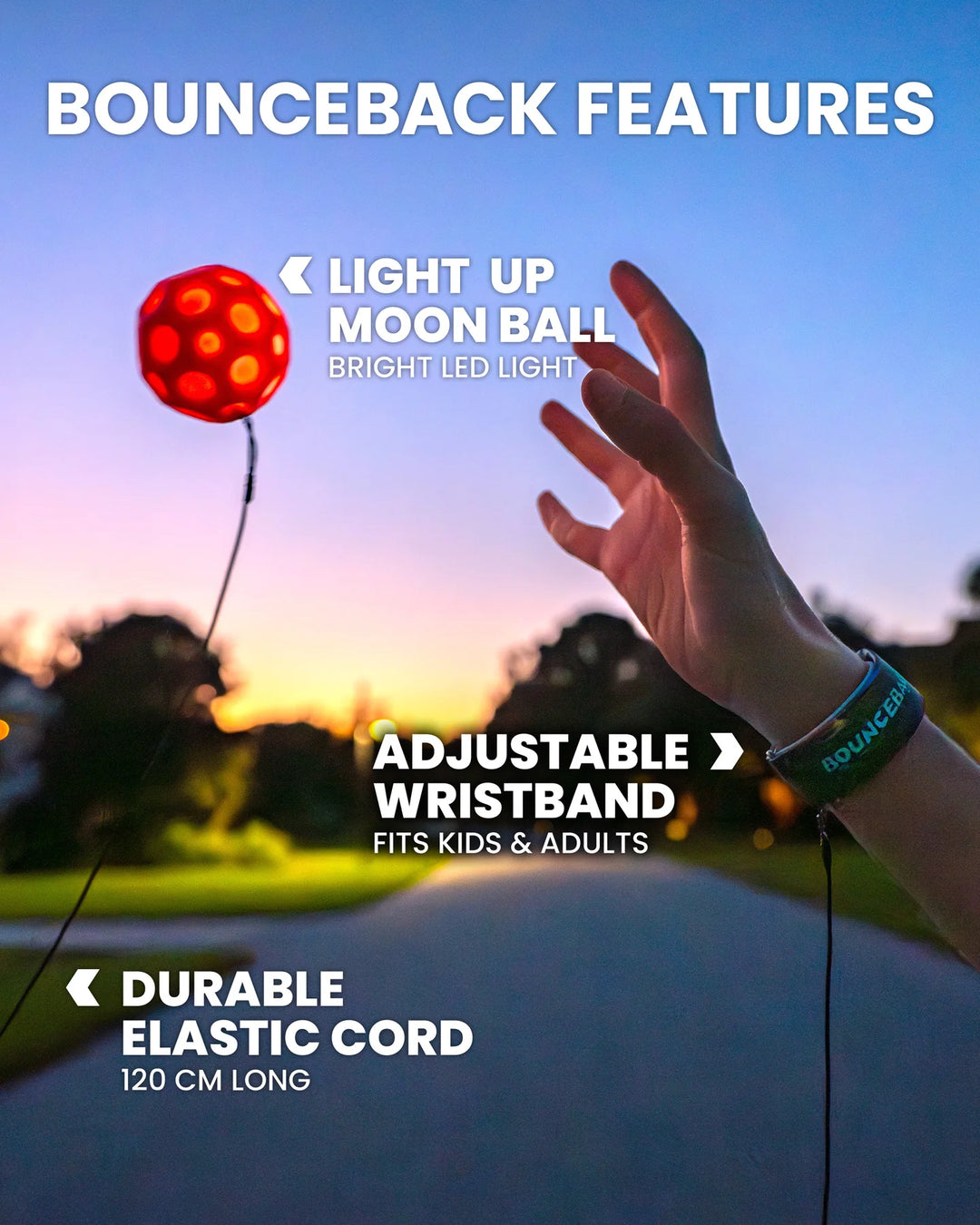 Waboba LED Bounceback x Moonshine Ball