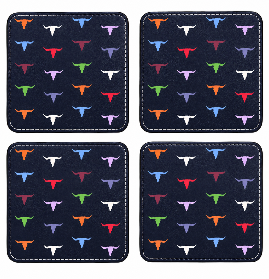 Longhorn Coaster Set