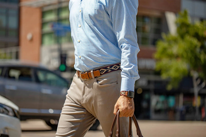 La Matera Men's Paloma Woven Belt