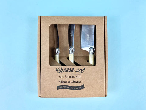 Laguiole Mini Cheese Set - Pale Horn