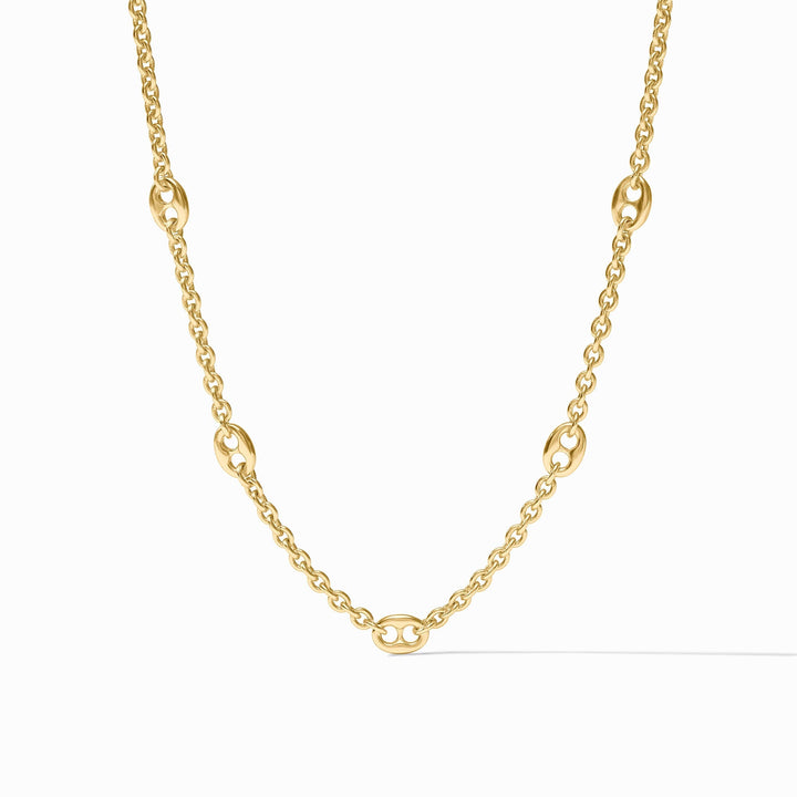 Julie Vos Gold Laguna Delicate Station Necklace