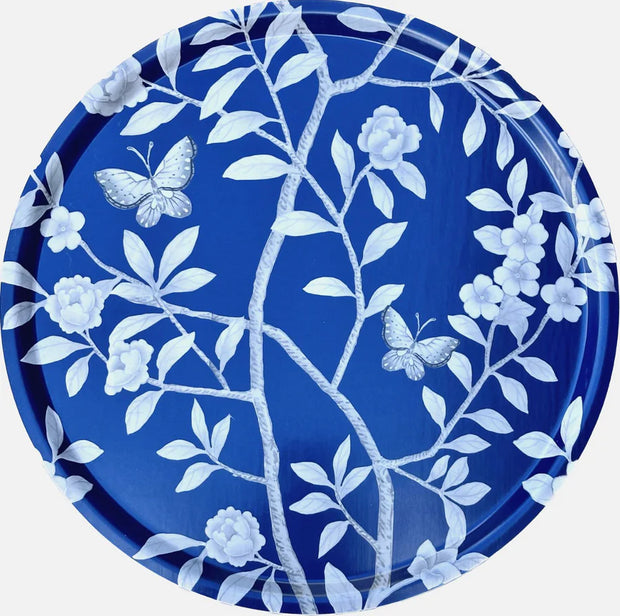 Tisch New York - Large Tray - Navy Chinoiserie