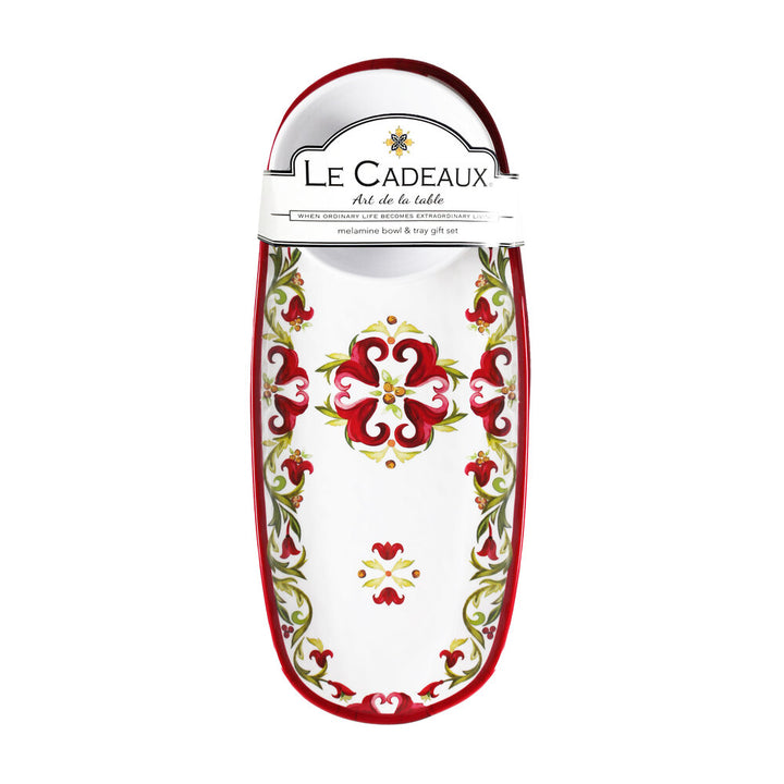 Le Cadeaux Vischio Bowl & Tray Gift Set