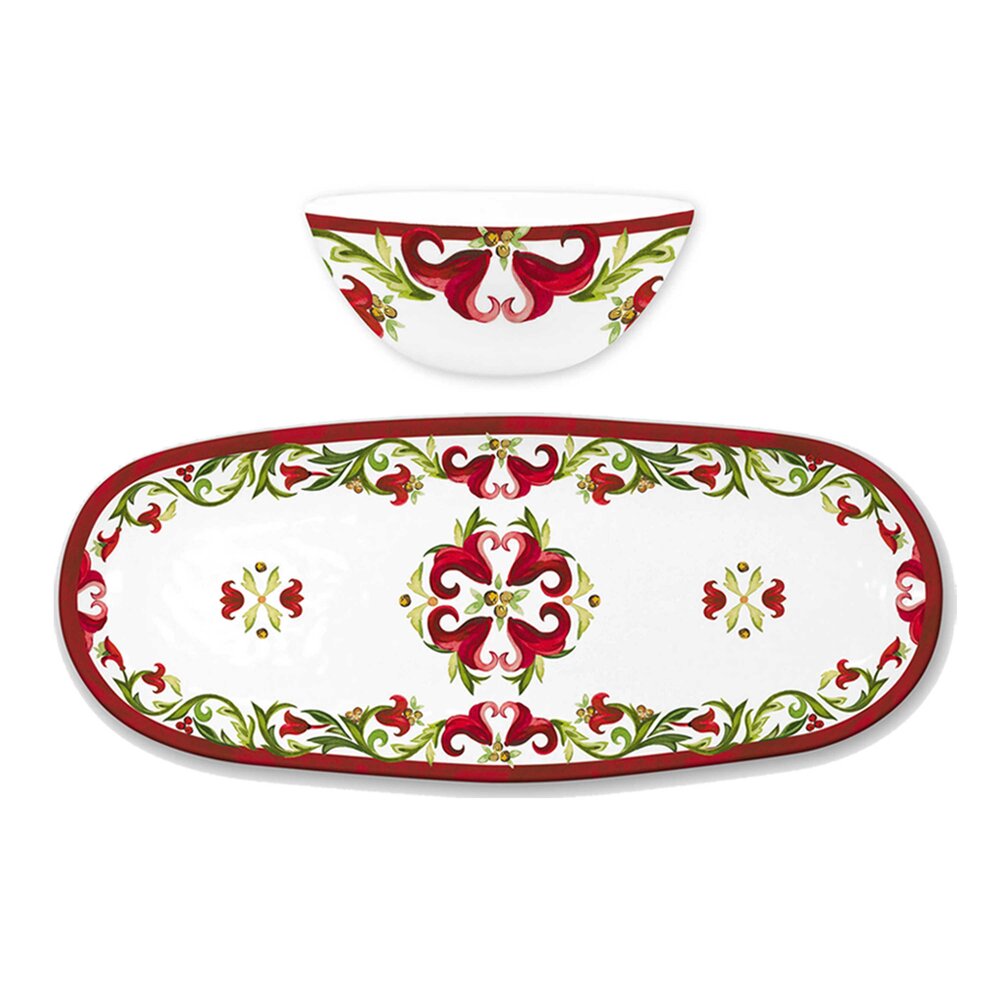 Le Cadeaux Vischio Bowl & Tray Gift Set