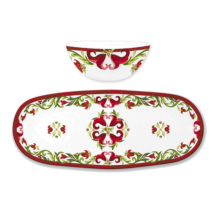 Le Cadeaux Vischio Bowl & Tray Gift Set