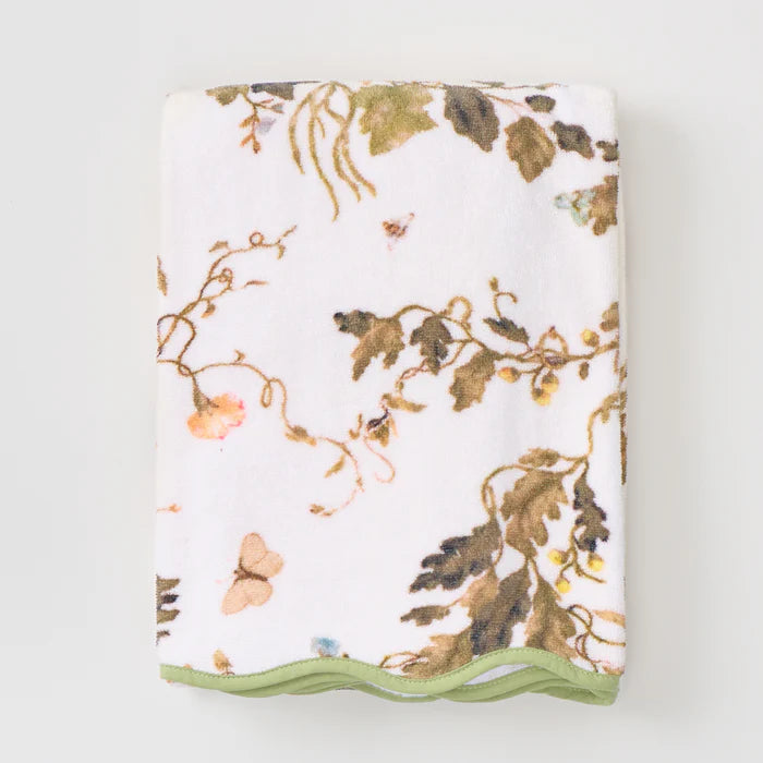 Weezie Leah O'Connell x Weezie Floral Scallop Towel