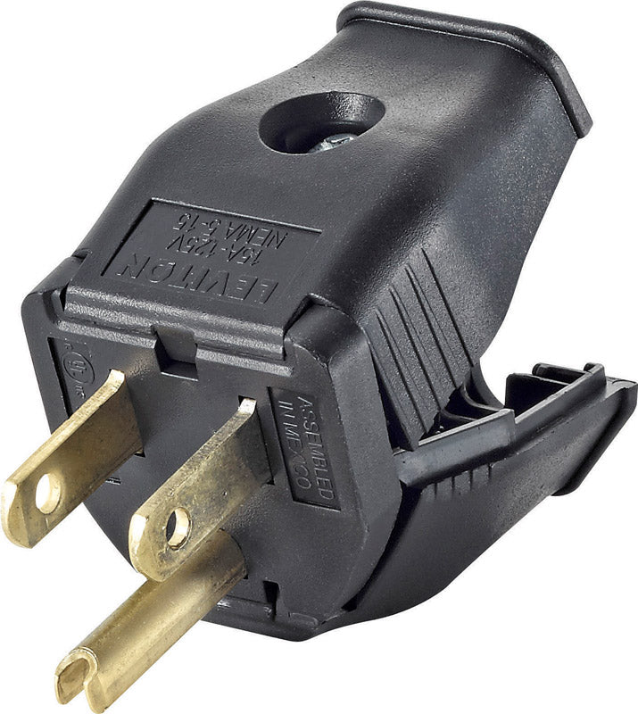 Leviton Commercial and Residential Ground/Straight Blade Plug 5-15P
