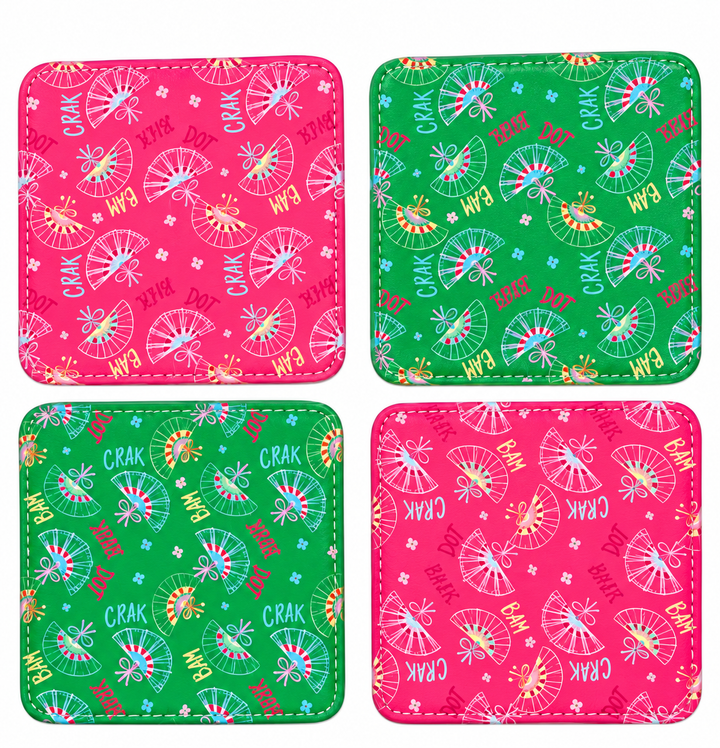 Bonjour Mahjong Coaster Set
