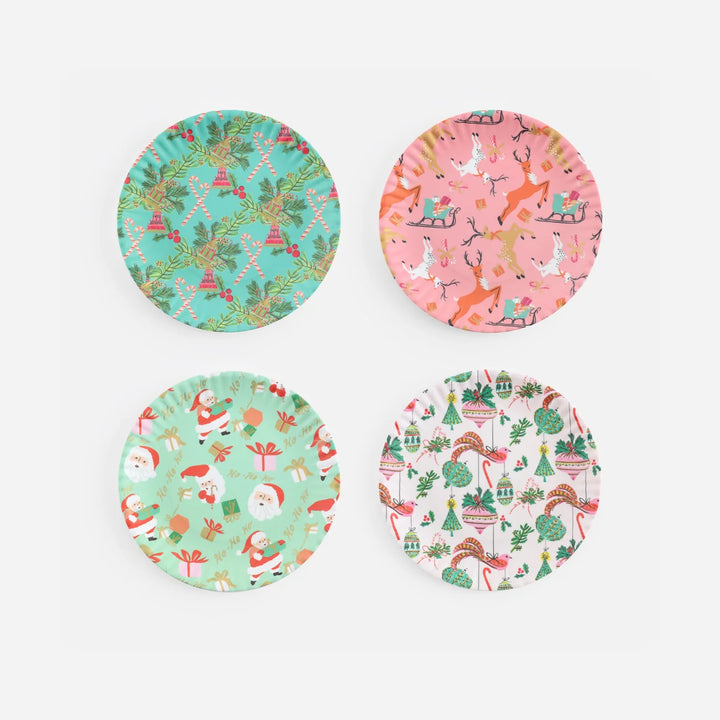 Vintage Christmas Melamine Plate