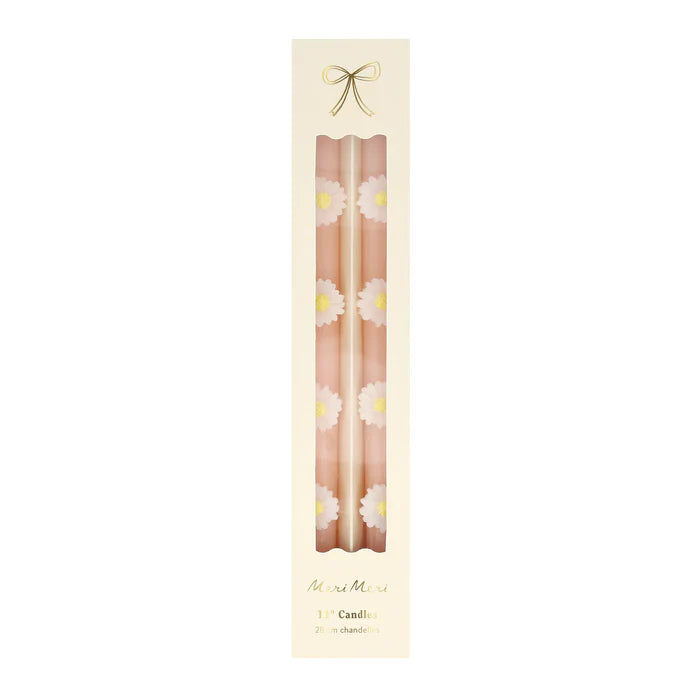 Meri Meri Pink Daisy Taper Candles