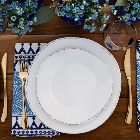 Vietri - Melamine Lastra White Dinner Plate