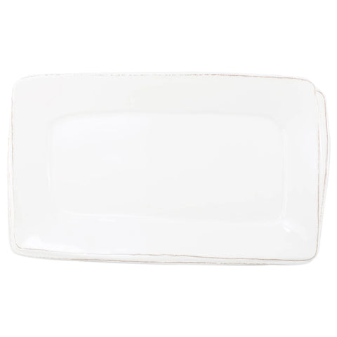 Vietri - Melamine Lastra White Rectangular Platter