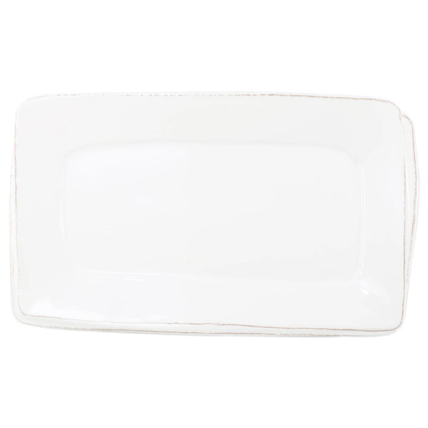 Vietri - Melamine Lastra White Rectangular Platter