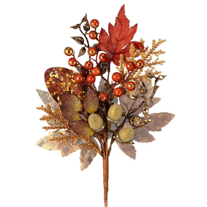 16" Berry Glitter Autumn Pick