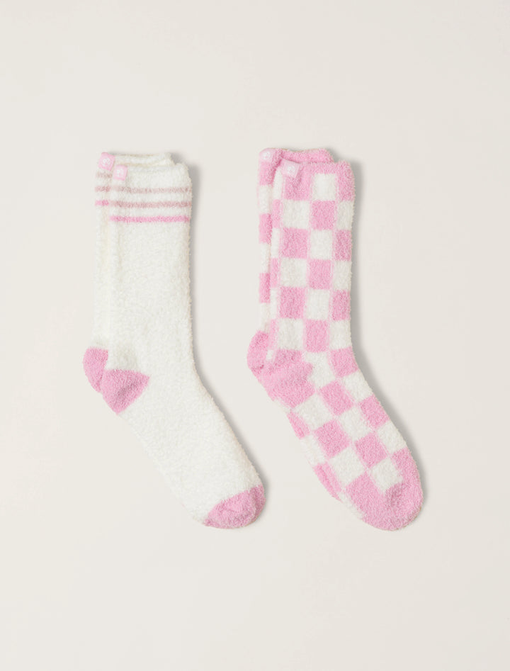 Barefoot Dreams CozyChic® 2 Pair Barbie™ Sock set