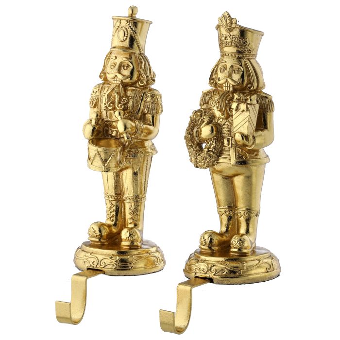 Resin Nutcracker Stocking Holder