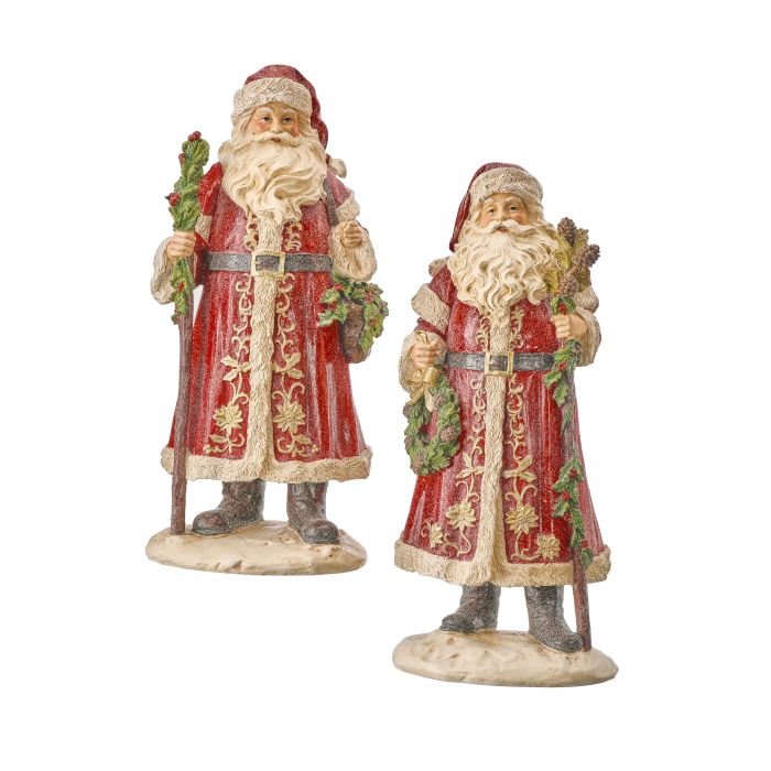 14" Resin Antique Santa