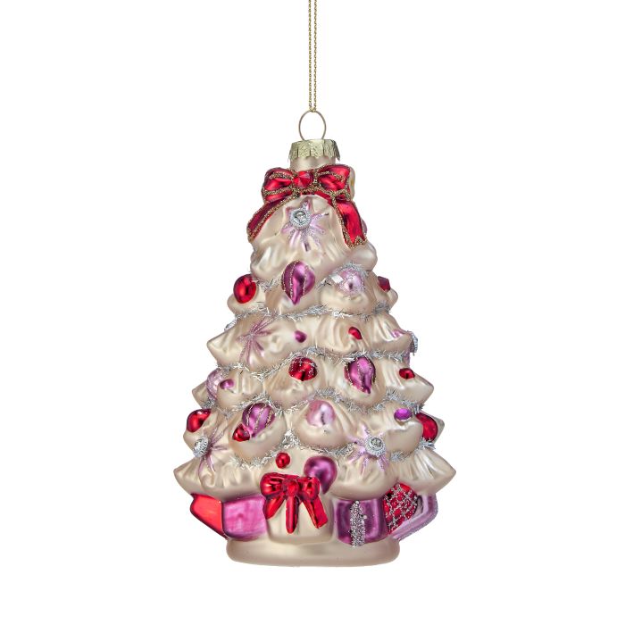 5" Retro Tree and Gifts Ornament