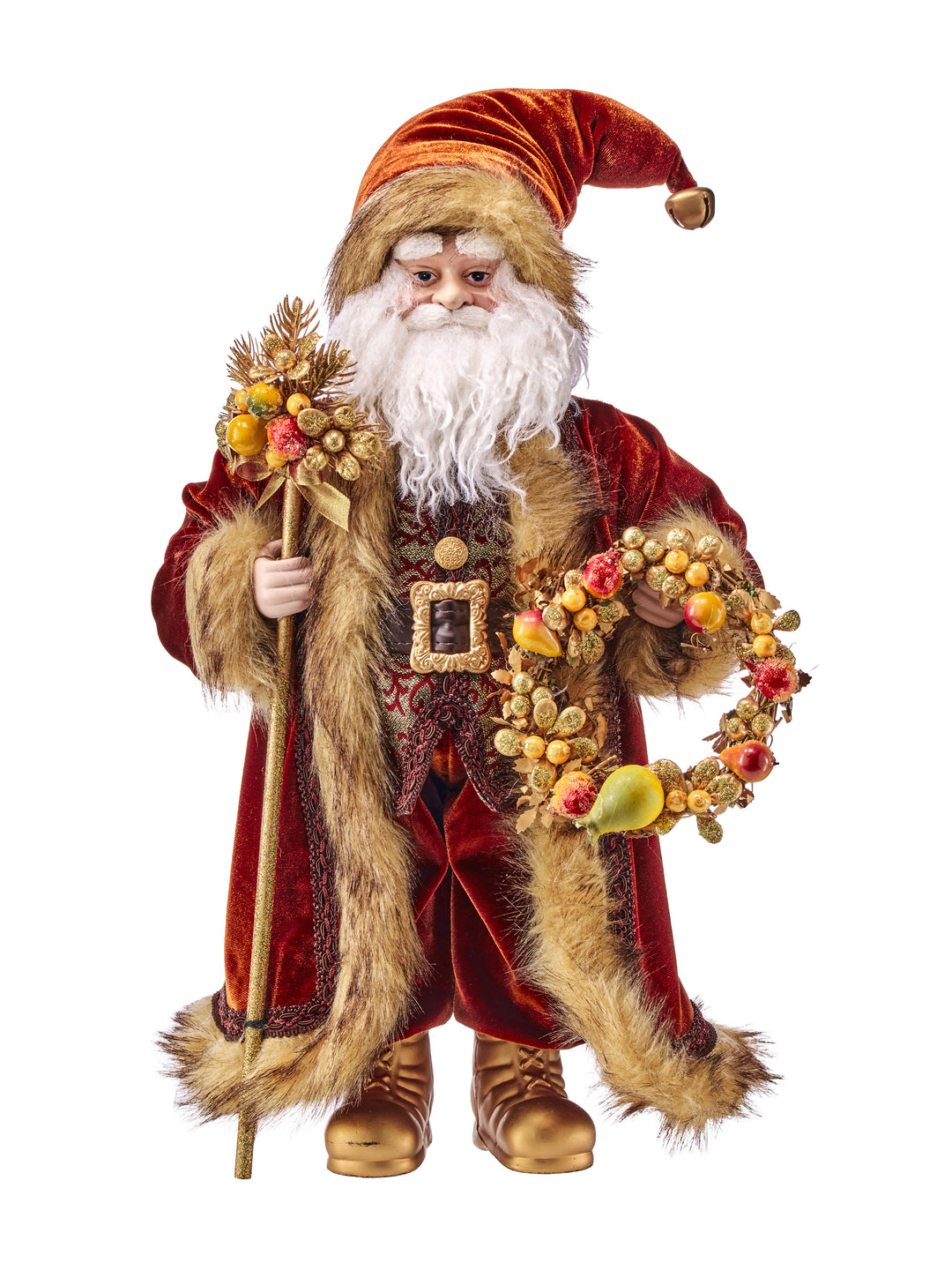 Charleston Santa with Fruit Wreath
