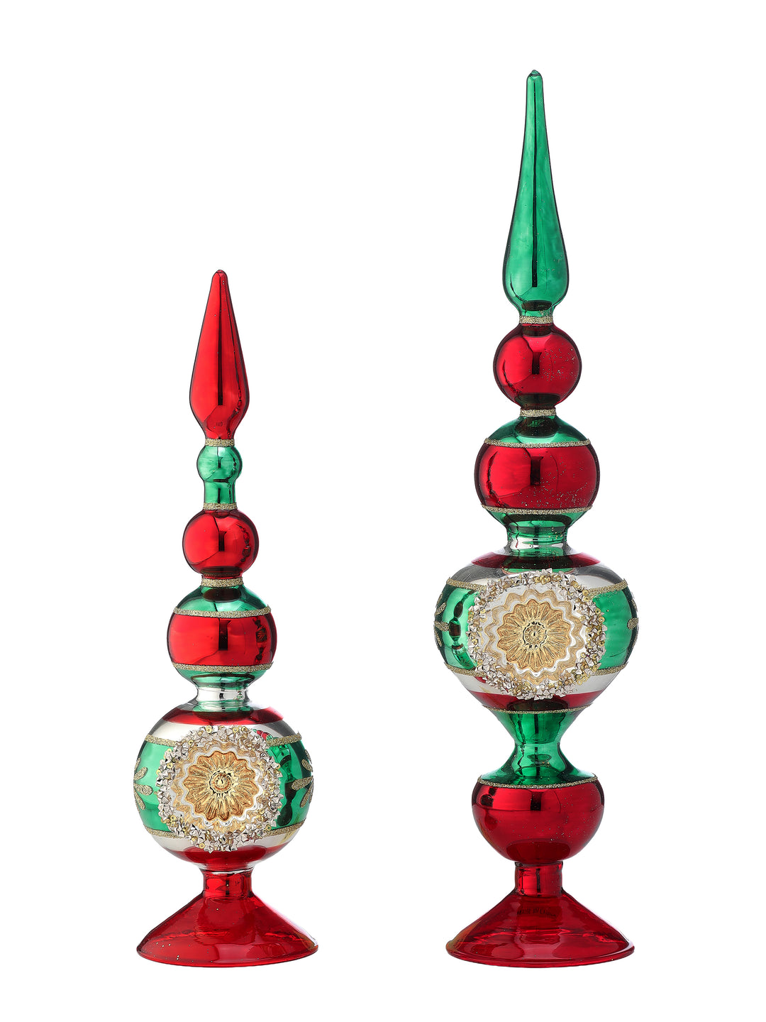 Glass Finial Table Decor