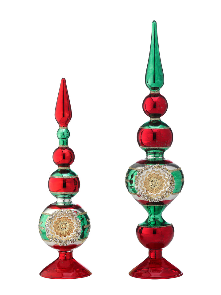 Glass Finial Table Decor