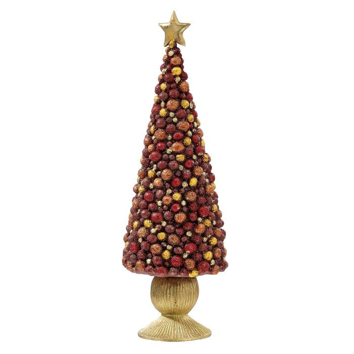 Resin Beaded Ball Cone Tree