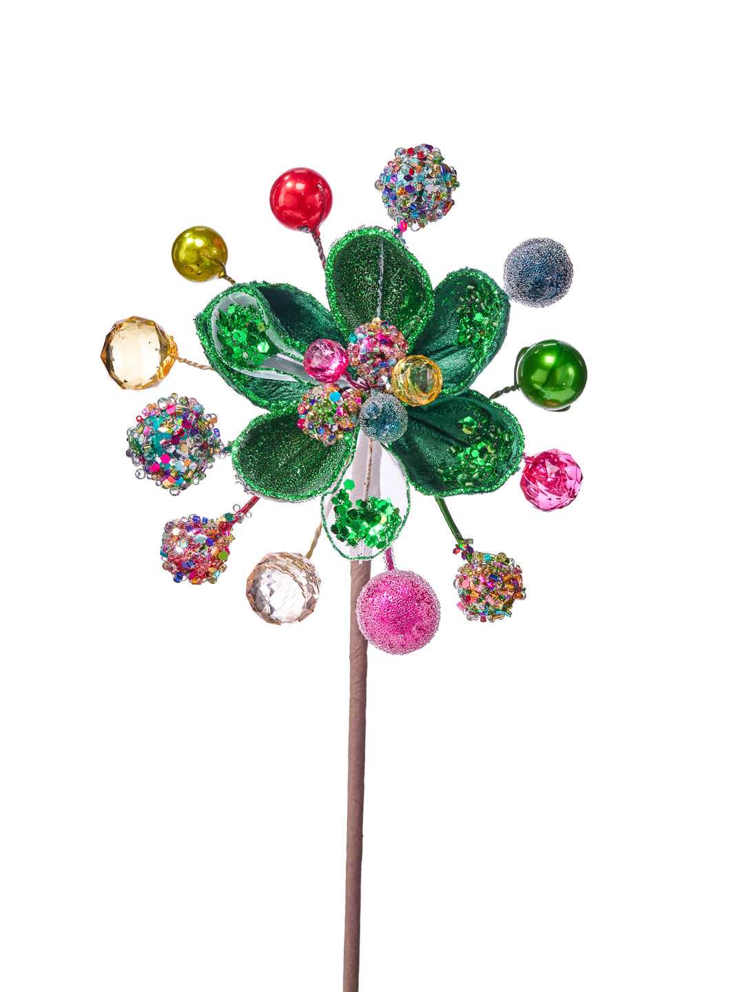 13.5" Multi Jeweled Mini Magnolia Stem