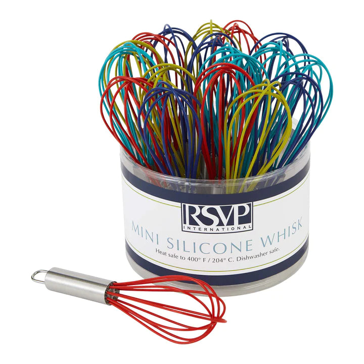 Mini Silicone Whisk Assorted