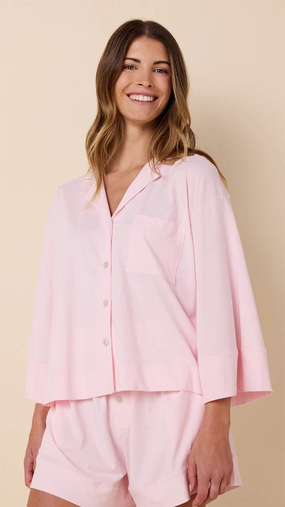 The Cat's Pajamas Mariposa Long Sleeve Short Set